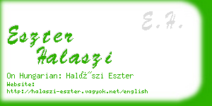 eszter halaszi business card